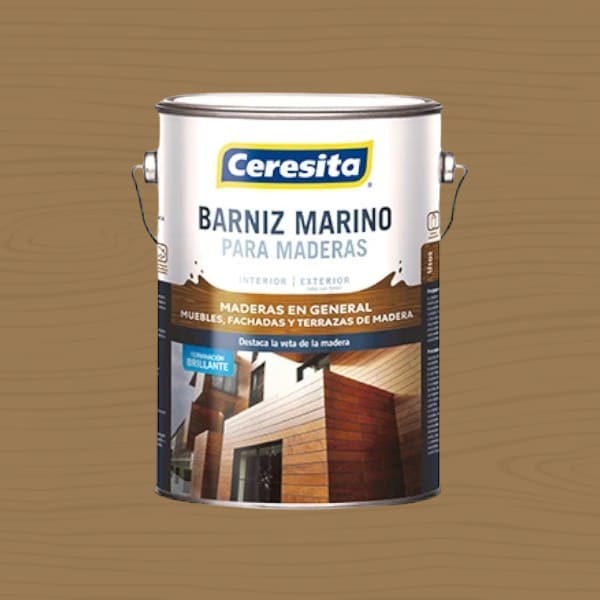 Barniz Marino Ladrillo 1/4 Galón Ceresita