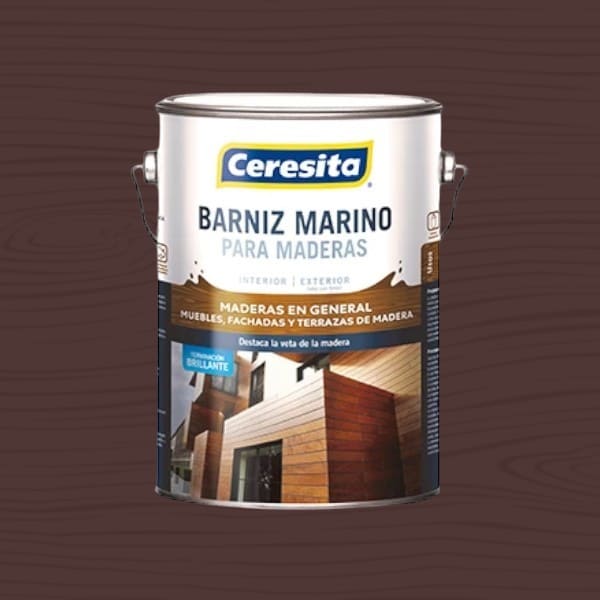 Barniz Marino Nogal 1/4 Galón Ceresita