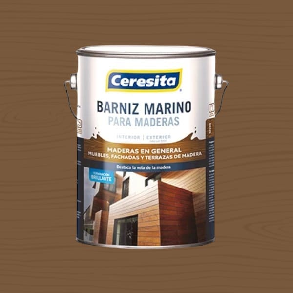 Barniz Marino Roble Claro 1/4 Galón Ceresita