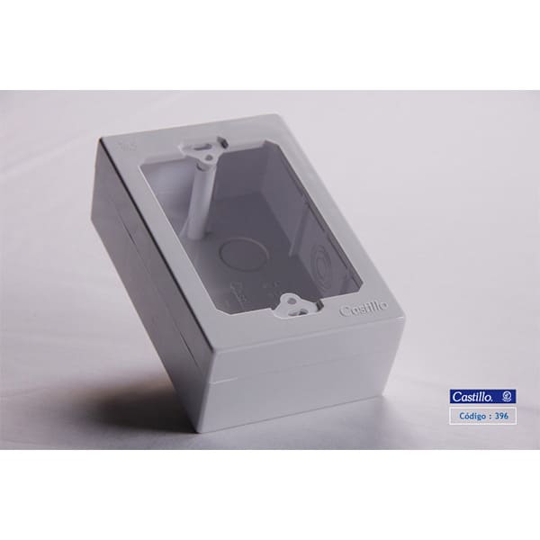 Caja Distribución Tipo Chuqui Sobrepuesta para Canaleta ABS Castillo