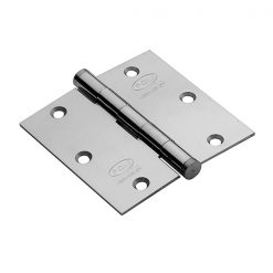 Bisagra De Acero 3.5x3.5 Niquel Satin (3 unidades) Poli