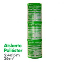 Aislante Poliester 2.4x15m 36m2 Gyplac