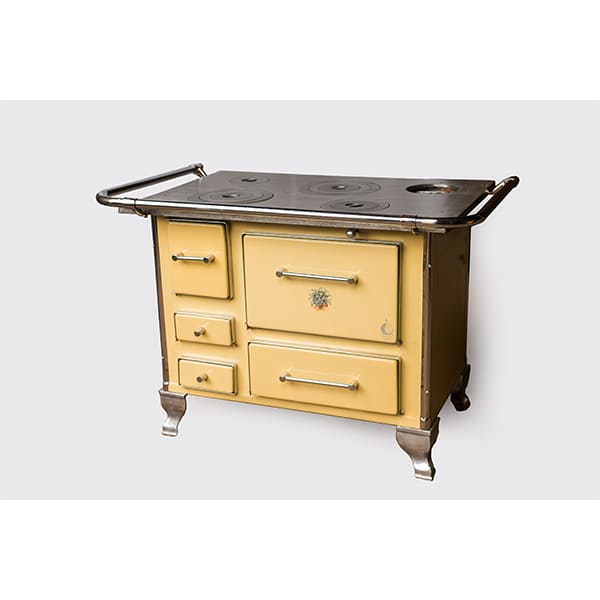 Cocina a Leña Mueble 90 Amarilla Krieger