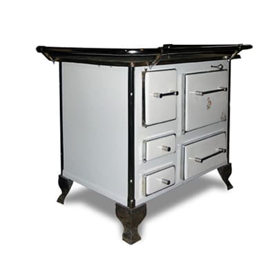Cocina a Leña Mueble 80 Blanca Krieger