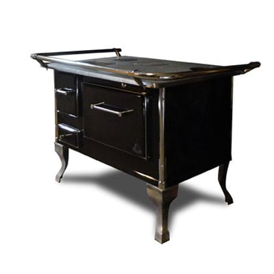 Cocina a Leña 90x60 Negra Krieger