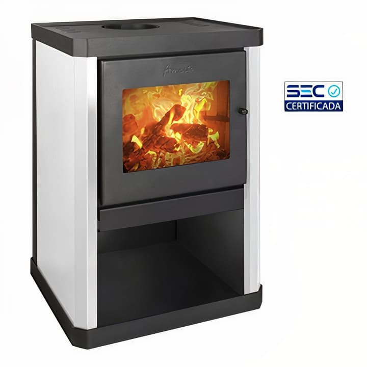 Calefactor a leña Classic 400 Blanco Invierno Amesti