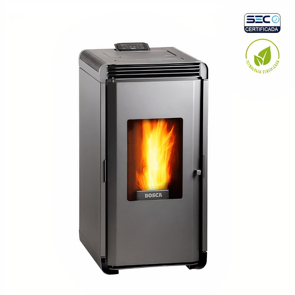 Calefactor a pellet Hera+ Charcoal Bosca