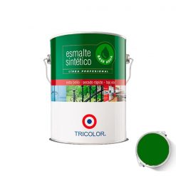 Esmalte Sintético Base Agua Color Verde Trébol 1/4 Galón Tricolor