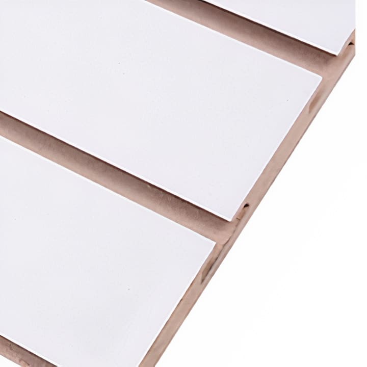 Trupan Melaminico Ranurado Blanco 18 mm 1.52x2.44 mts