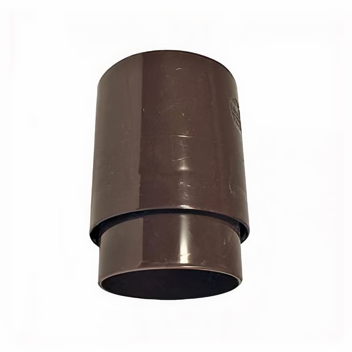 Copla Tubo Bajada PVC Marrón P-25