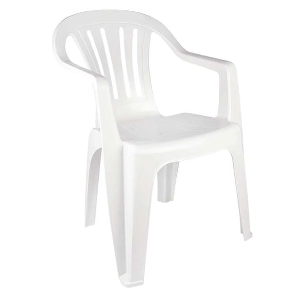 Silla Poltrona Plastica Blanca MOR