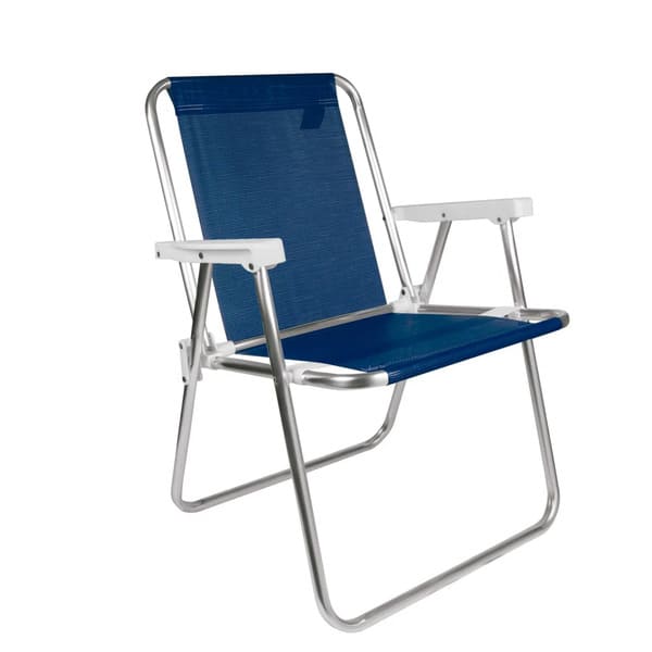 Silla Aluminio Azul Marino MOR