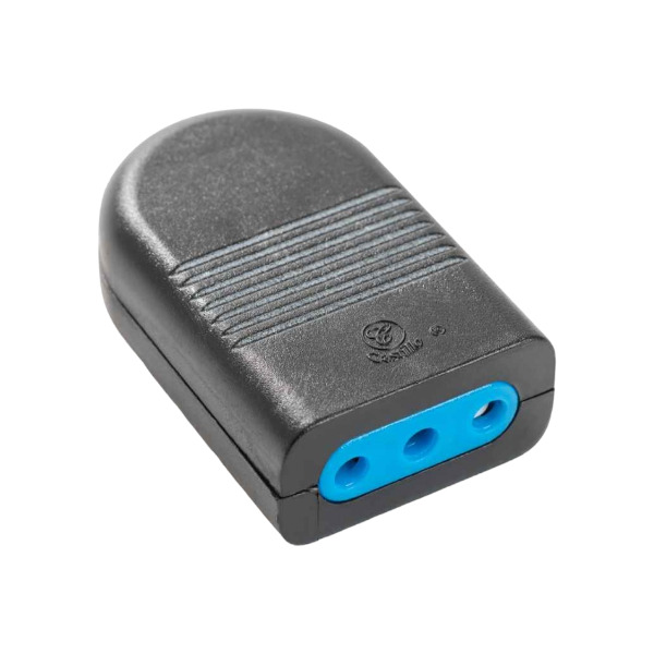 Enchufe Hembra Volante 2P+T 10A-250V Negro Castillo
