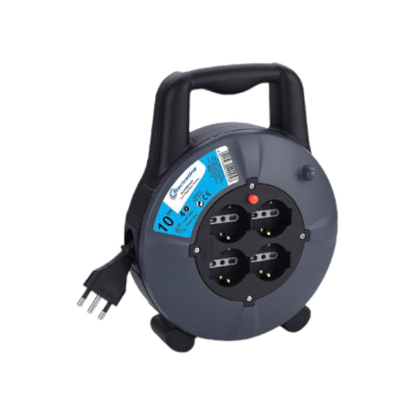 Alargador Carrete 10A 12 Metros Electraline