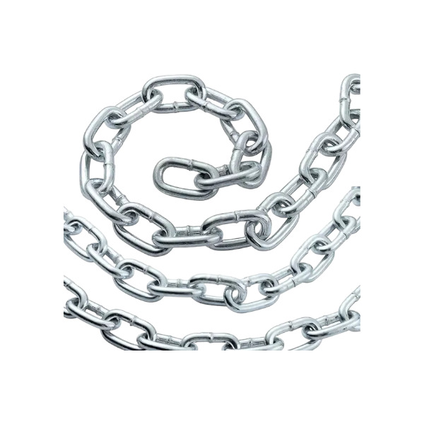 Cadena Eslabon Corto Galvanizada 8mm x 30 Metros Generica