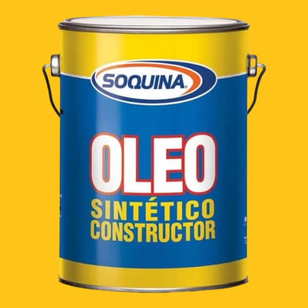 Óleo Sintético Constructor 1 Galón Amarillo Rey Soquina