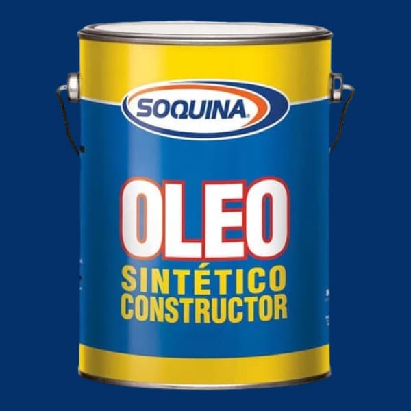 Óleo Sintético Constructor 1 Galón Azul Soquina