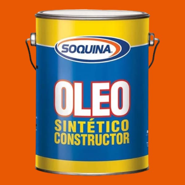 Óleo Sintético Constructor 1 Galón Naranjo Soquina
