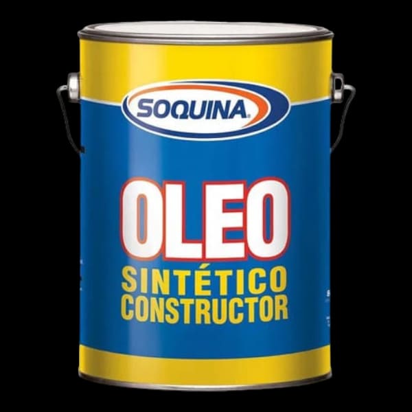 Óleo Sintético Constructor 1 Galón Negro Soquina