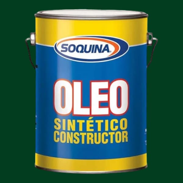 Óleo Sintético Constructor 1 Galón Verde Trebol Soquina