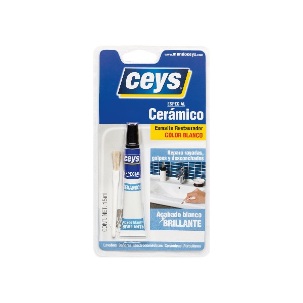 Restaurador Ceramico Blanco 15 ml Ceys