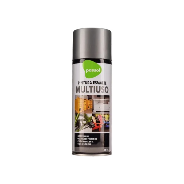 Spray Esmalte Secado Rápido Aluminio 400ml Passol