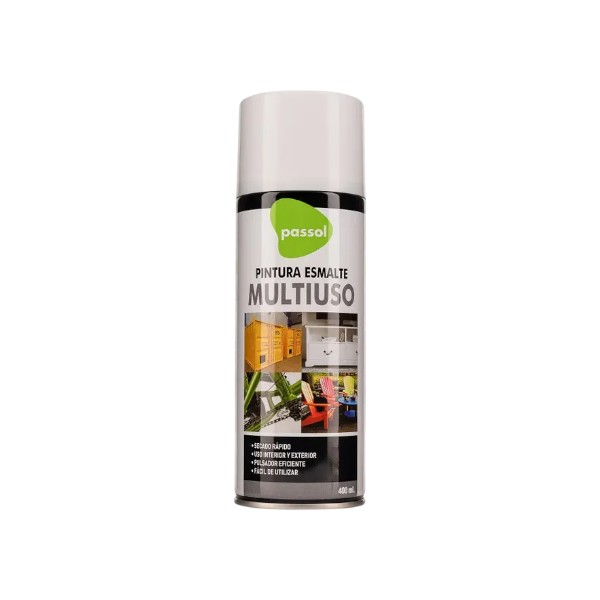 Spray Esmalte Secado Rápido Blanco 400ml Passol