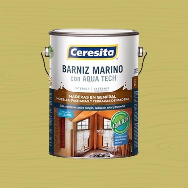 Barniz Marino con Aquatech Natural 1 Galón Ceresita