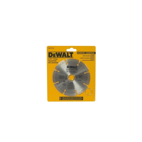 Disco Diamantado Segmentado 4 1/2'' DW47452L DeWalt