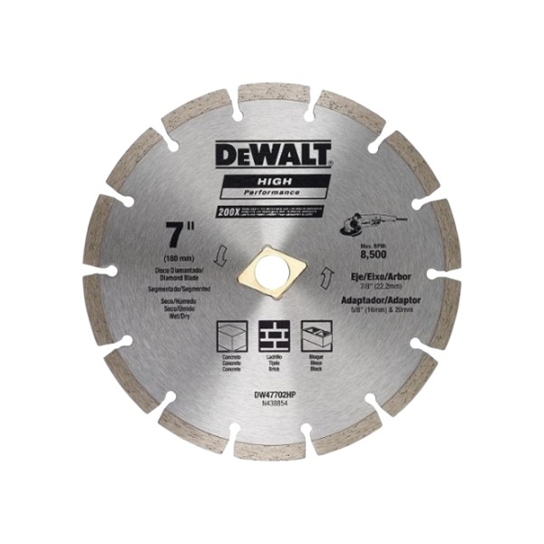Disco Diamantado Segmentado 7'' DW47702L DeWalt