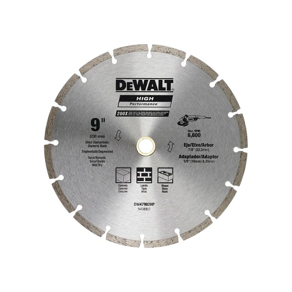 Disco Diamantado Segmentado 9'' DW47902HP DeWalt