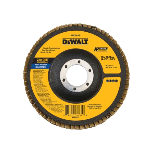 Disco Traslapado 4 1/2'' G60 DW8308 DeWalt
