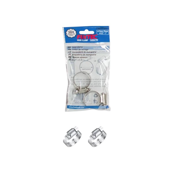 Bolsa Abrazadera Americana 13-25mm 2 Unidades FHSC131325-2 Fixtec