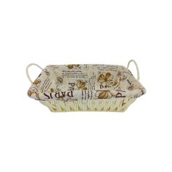 Panera Con Tela Rectangular 26x19 cms