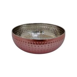 Bowl De Acero Con Lacado De Cobre 22 Cms