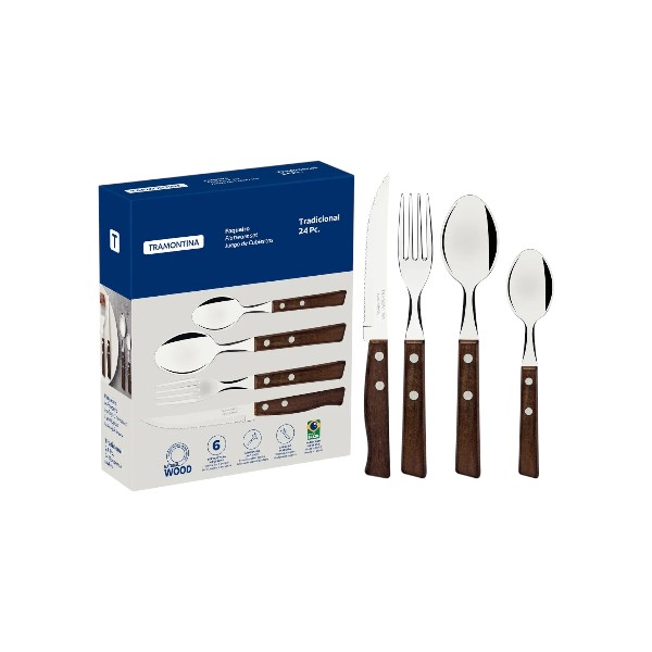 Set de Cubiertos 24P Tradicional Tramontina