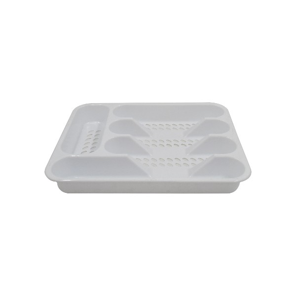 Organizador Blanco de Cubiertos 26x32 cms
