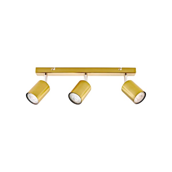 Foco Sobrepuesto Silo 3 Luces Bronce Pulido BYP