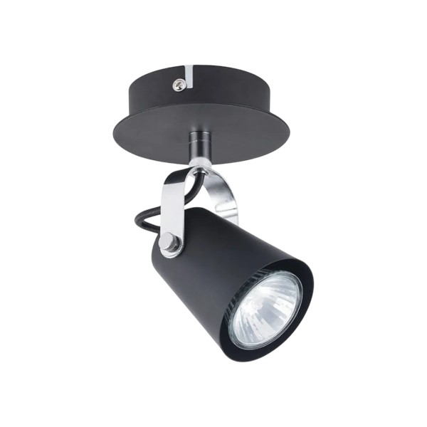 Foco Sobrepuesto Aurus Negro Mate BYP